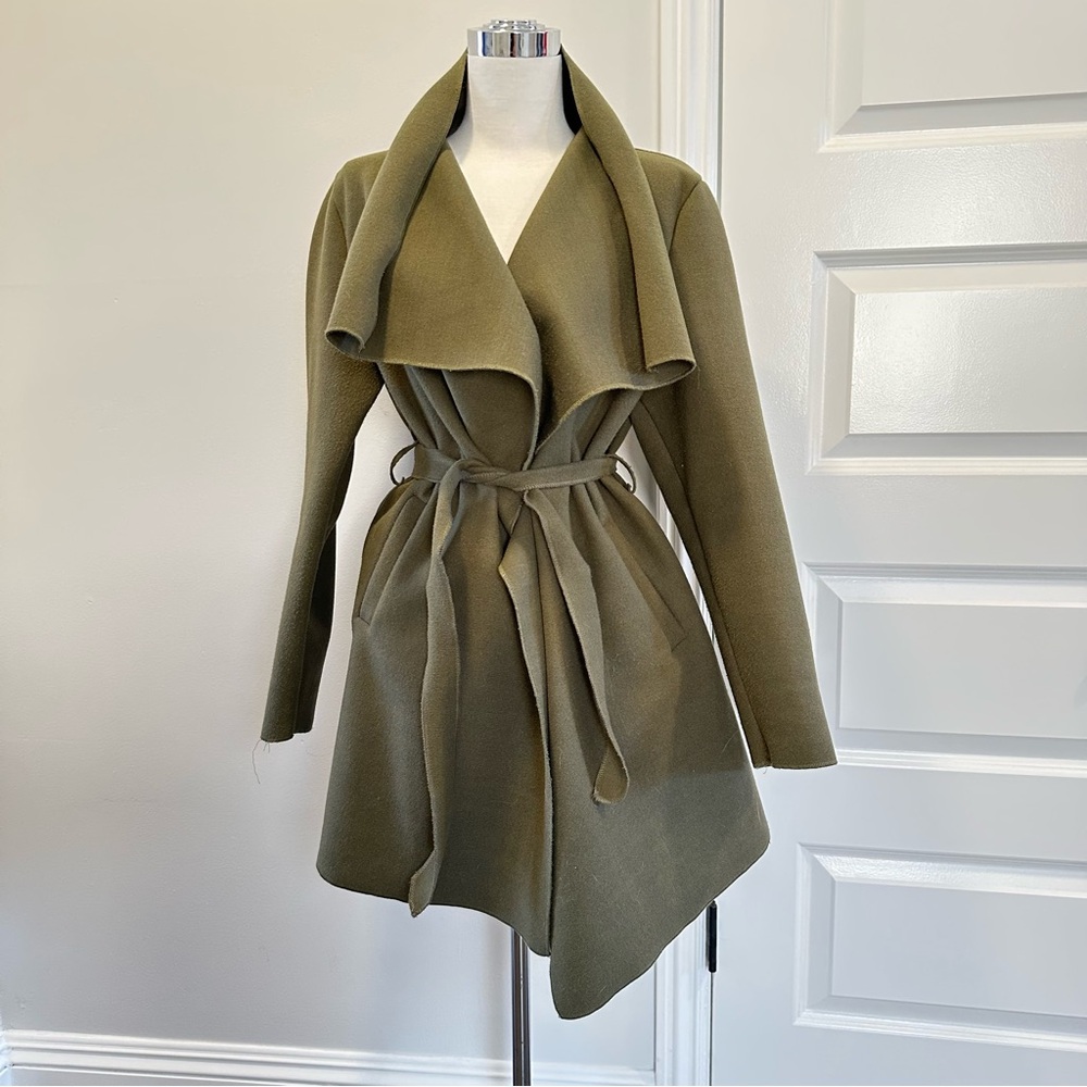 Lola Olive Green Women's Coat Made In Italy